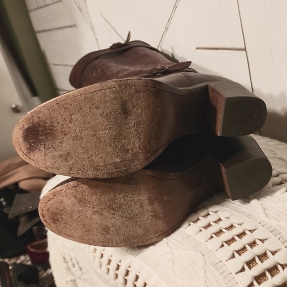 FRYE JANE STRAPPY HIGH HEELED BOOTS, style number 76396. - Picture 11 of 12